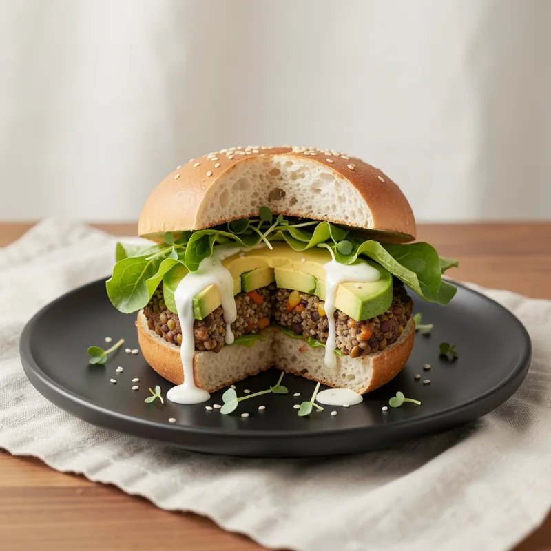 Burger végétarien : calories, valeurs nutritionnelles et astuces légères