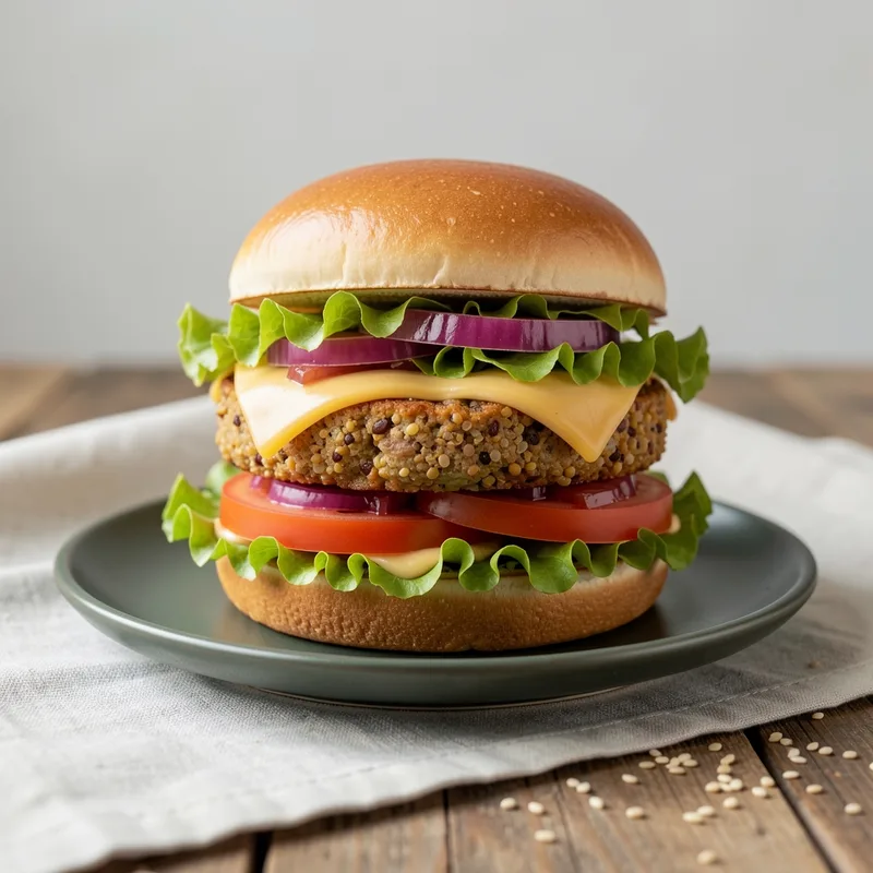 Hamburger sans viande : recette ferme et gourmande