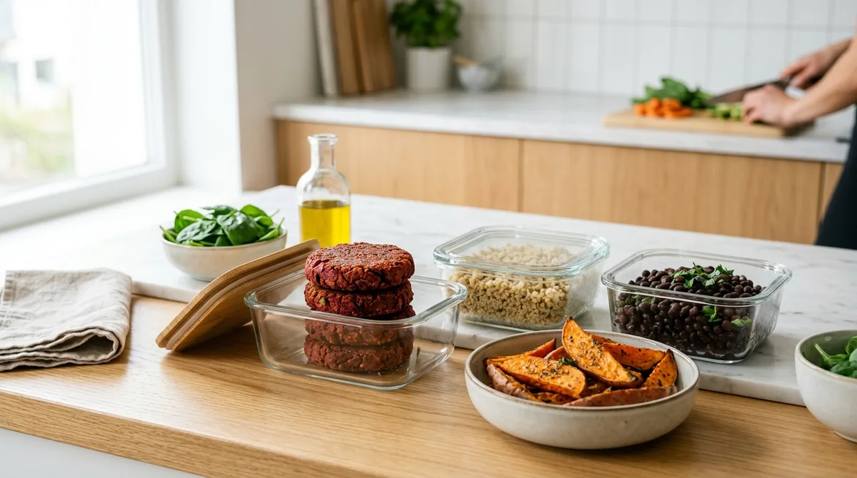 Meal prep vegan : préparez vos burgers et repas pour toute la semaine